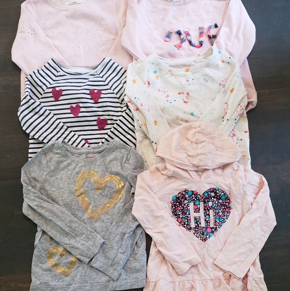 Lot of Girls Shirts - Size 5